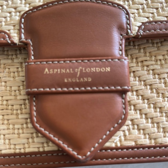 Aspinal of London Crossbody Raffia Bag - Picture 4 of 16